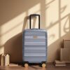 Carry On Luggage Airline Approved18.5" Carry On Suitcase With Tsa Approved Carry On Luggage With Wheels Carry On Bag Hard Shell Suitcases - Dark Gray - Image 2