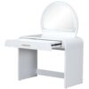 Makeup Vanity Table With Mirror Touch Screen Lighted Mirror, Dressing Table With Drawer For Bedroom - White - Image 13