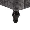 Modern Style Chenille 2 Seater Sofa With LED Light, USB Port, And Storage Bag - Gray - Image 22
