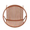 Contemporary Patio Dining Chairs (Set of 2) Stackable Outdoor Chairs With Breathable Plastic Backrest, Metal Legs - Orange - Image 14