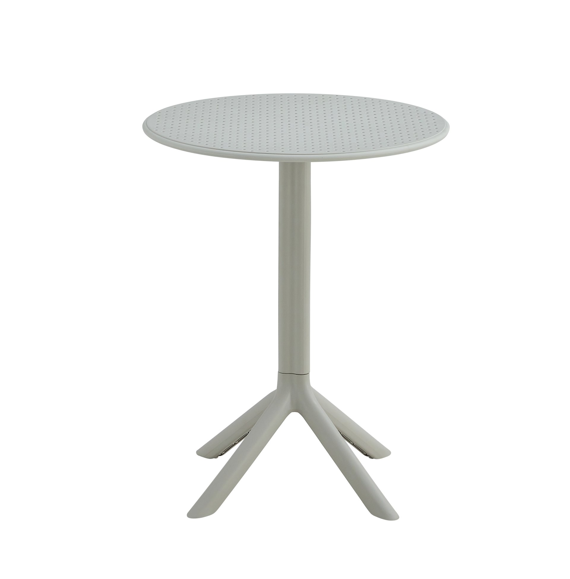 3 Piece Plastic Arm Chair Bistro Grs Premium Ocean Plastic - Light Gray - Image 2