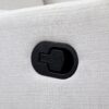 Pronto - Swivel Glider Recliner With Pillow - Blanco - Image 5