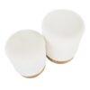 Marla - Contemporary Nesting Ottoman Set - Gold / Cream - Image 5