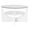 U Shaped Contemporary Coffee Table - White - Image 3