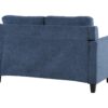 Horatio - Chenille 2 Seater Loveseat - Navy - Image 4