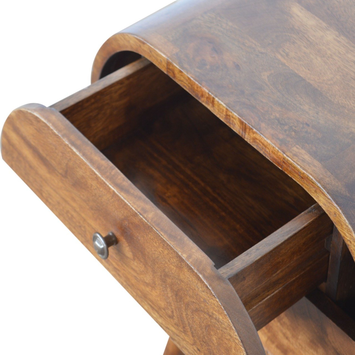 Circular Nightstand - Chestnut - Image 8