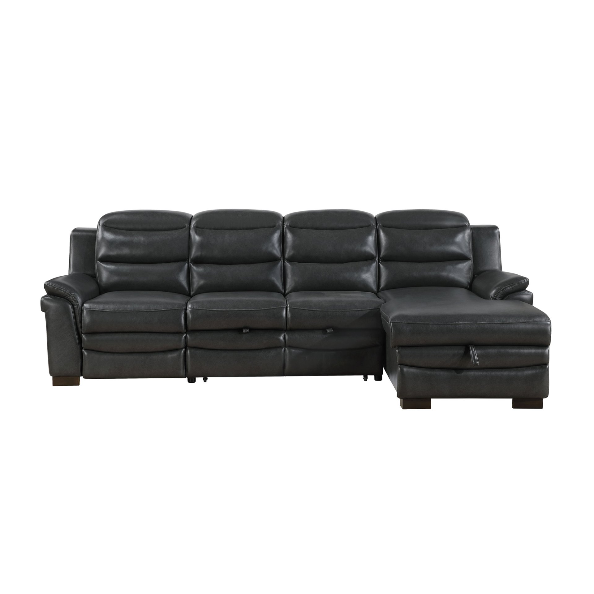 Coco - Blanche Sofa Bed With USB - Dark Gray - Image 7
