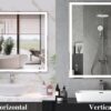 LED Bathroom Vanity Mirror Wall Mounted Adjustable White / Warm / Natural Lights Anti-Fog Touch Switch With Memory Modern Smart Large Bathroom Mirrors - Silver - Image 7