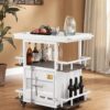 Cargo - Antique Serving Cart - White - Image 5