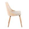 Anabelle - Mid-Century Modern Chair (Set of 2) - Natural / Cream - Image 3
