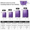 Hardshell Luggage Sets 4 Pieces + Bag Spinner Suitcase With Tsa Lock Lightweight - 16" / 20" / 24" / 28" Luggages - Purple - Image 2