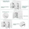 Bathroom Vanity Cabinet With Sink Top Combo Set, Single Sink, Shaker Cabinet With Soft Closing Door And Drawer - White - Image 8