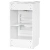 18" Bathroom Vanity With Sink, & Ceramic, Adjustable Shelf - White - Image 18