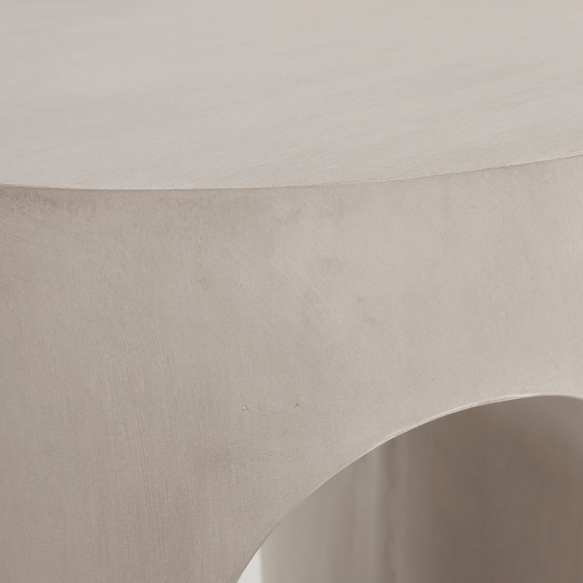 Outdoor Round With U Shape Side Table - Light Gray - Image 7