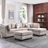 Malone - Sectional - Pearl Silver - Image 5