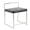 Fuji - Contemporary Stackable Dining Chair (Set of 2) - Black - Image 2