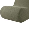 Curved Lounge Chair With Ottoman And High Resilience Foam - Green - Image 10