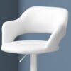 Swivel Stool Bar Height, Adjustable, Contemporary & Modern - White - Image 2