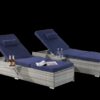 Outdoor Sofa Pe Rattan Furniture Deck Chair - Gray - Image 6