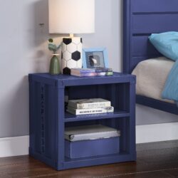 Cargo - Nightstand With USB - Blue