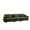 Modern Extra Large 3 Seat Sofa With Cloud Like Comfort - Olive Green - Image 11