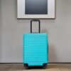 20" Carry On Luggage Lightweight Suitcase, Spinner Wheels - Turquoise - Image 3