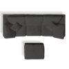 Cloud L Shape Modular Sectional Sofa With Ottoman, 3 Seater Convertible Couch - Gray - Image 16