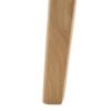 Retro Mid Century Dining Table With Faux Wood Top Solid Wood Legs - Natural - Image 10