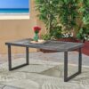 Outdoor Dining Table - Sandblast Dark Gray - Image 4
