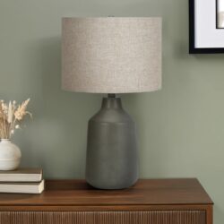 Lighting, Table Lamp, Concrete, Resin, Contemporary - Gray