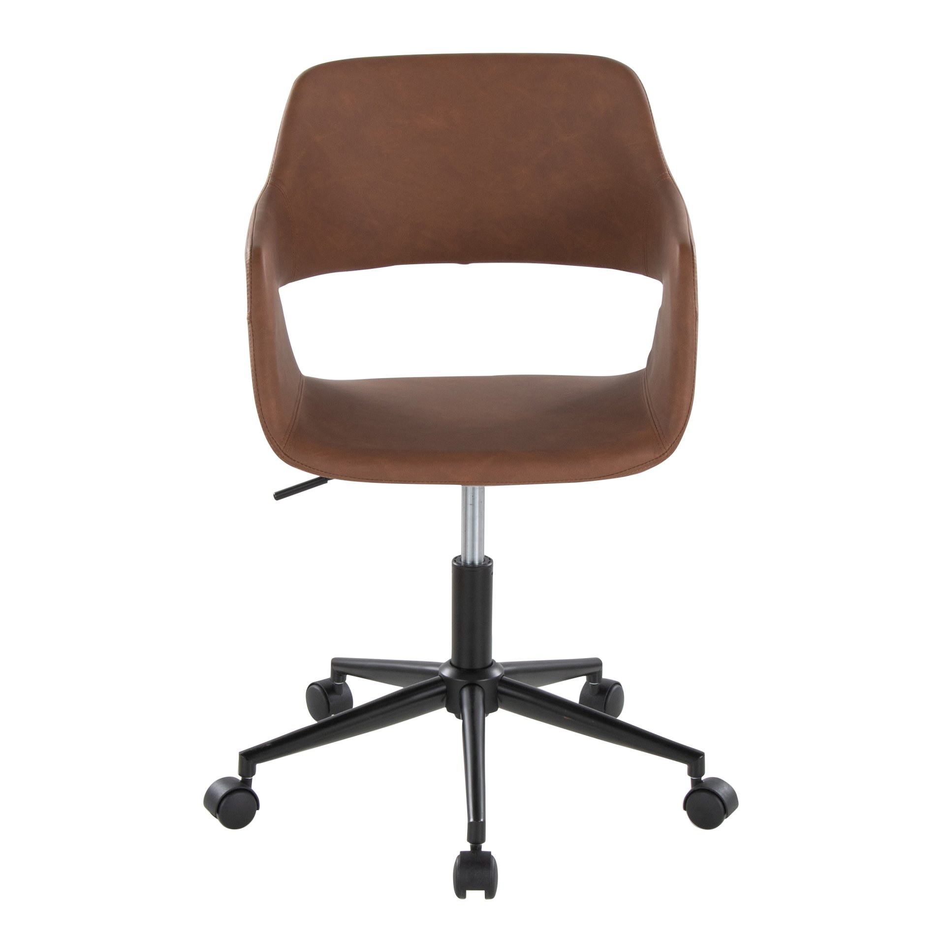 Margarite - Contemporary Task Chair - Black / Brown - Image 5