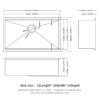 Single Bowl Undermount Workstation Kitchen Sink With Accessories, 16 Gauge, 32" X 19" X 10" - Brushed Nickel - Image 3