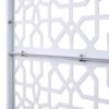 Outdoor & Indoor Metal Privacy Screen Freestanding Decorative Privacy Screen - White - Image 6