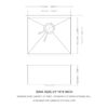 21" Undermount Stainless Steel Kitchen Sink 16 Gauge With 9" Deep Single Bowl - Brushed Nickel - Image 3