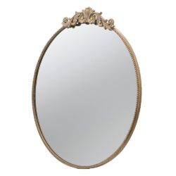 Round Wall Mounted Mirror With Frame For Bathroom Living Room - Gold