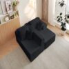 Modular Cloud Sectional Couch With L Shape Chaise - Black - Image 13