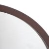 Circle Wall Mirror With Wooden Frame And Walnut Finish, Wall Mirror For Living Room Dining Room - Brown - Image 10