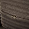 Floor Sofa With 2 Pillows, Convertible Plush Corduroy Foam Filled Sleeper Sofa Bed - Coffee - Image 11