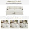 Modern Sofa Modular Sofa Couch Upholstered Corduroy L - Shape Sectional Sofa With Side Storage Pockets For Living Room - Beige - Image 17