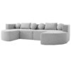 Boneless - Couch Modular Sectional Sofa With Deep Seating And Curved Design - Gray - Image 11