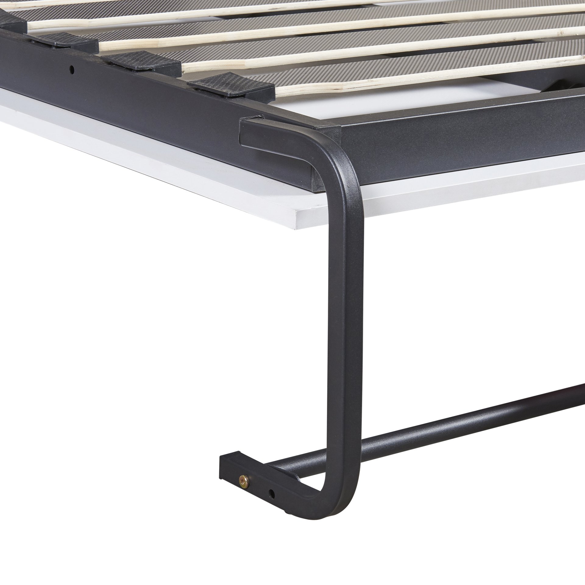 Twin Size Murphy Wall Bed With Cabinet - White - Image 13