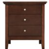 Hammond - 3 Drawer Nightstand - Cappuccino - Image 2
