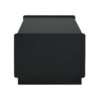 Modern Rectangle Coffee Table With 4 Drawers And 2 Display Shelves, Tempered Glass For Living Room - Black - Image 12