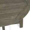 Outdoor Half Round Folding Bistro Table - Gray Finish - Image 12