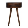 Nordic Circular Nightstand - Chestnut - Image 18