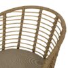 Randy - Modern Wicker Chair With Water Resistant Cushions - Brown / Beige - Image 13
