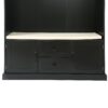 Hall Tree With 3 Hooks, Coat Hanger, Entryway Bench, Storage Bench, 3 In 1 Design, For Entrance, Hallway - Black - Image 11