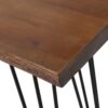 Modern Industrial Breakfast Bar Table, Metal Hairpin Legs & Wood Veneer Top - Natural - Image 11