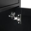 Freestanding Tall Bathroom Cabinet With Soft Close Doors And Adjustable Shelves - Black - Image 18
