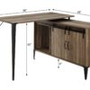 Zakwani - Writing Desk - Oak - Image 8